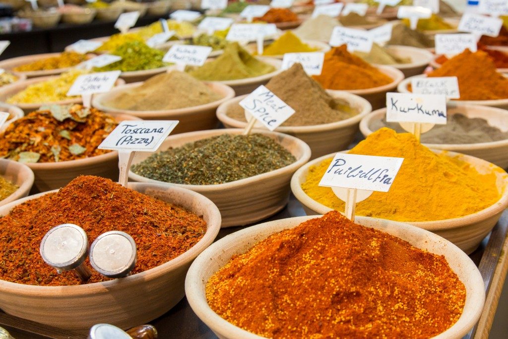 Spices for sale in the market