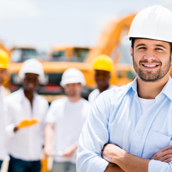 construction workers at the site