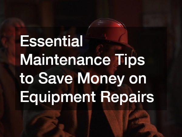 Essential Maintenance Tips to Save Money on Equipment Repairs